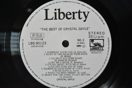 Crystal Gayle [크리스탈 게일] ‎- The Best of Crystal Gayle (Promo) - 중고 수입 오리지널 아날로그 LP