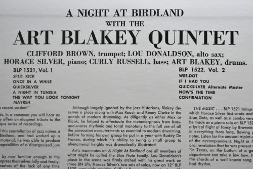 Art Blakey [아트 블레이키] - A Night At Birdland Volume 1 (KING) - 중고 수입 오리지널 아날로그 LP