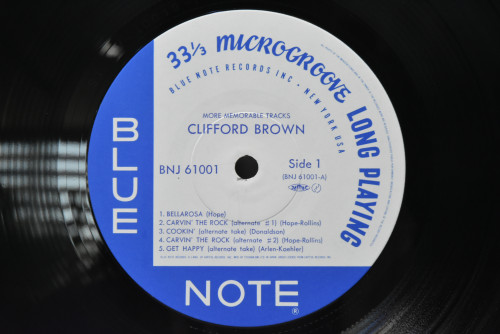 Clifford Brown [클리포드 브라운] ‎- More Memorable Tracks - 중고 수입 오리지널 아날로그 LP