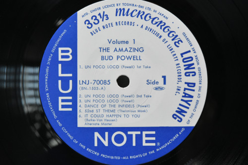 Bud Powell [버드 파웰] ‎- The Amazing Bud Powell, Volume 1  - 중고 수입 오리지널 아날로그 LP