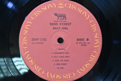Billy Joel [빌리조엘] ‎- 52nd Street - 중고 수입 오리지널 아날로그 LP