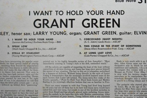 Grant Green [그랜트 그린] ‎- I Want To Hold Your Hand (KING) - 중고 수입 오리지널 아날로그 LP
