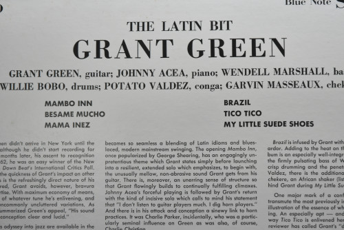 Grant Green [그랜트 그린] ‎- The Latin Bit - 중고 수입 오리지널 아날로그 LP