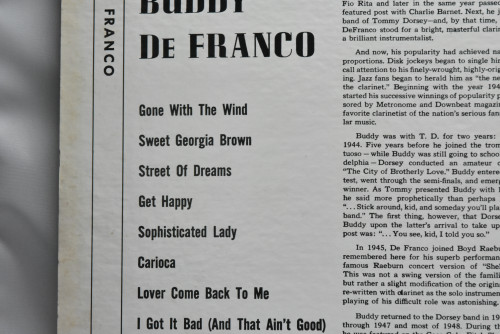 Buddy DeFranco [버디 드프랑코] ‎- Buddy DeFranco - 중고 수입 오리지널 아날로그 LP