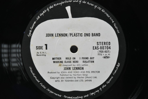 John Lennon [존 레논] - Plastic Ono Band ㅡ 중고 수입 오리지널 아날로그 LP