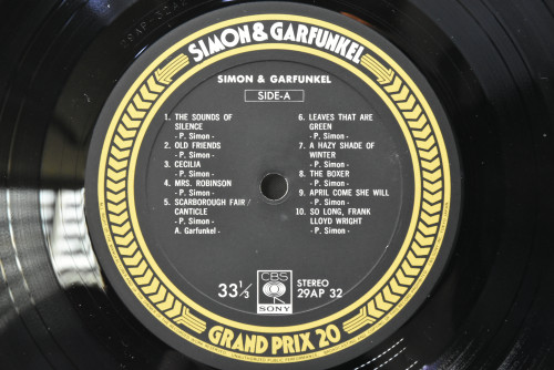 Simon &amp; Garfunkel [사이먼 앤 가펑클] ‎- Simon &amp; Garfunkel Grand Prix 20 - 중고 수입 오리지널 아날로그 LP
