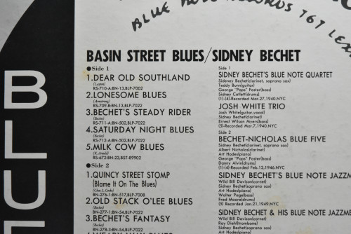Sidney Bechet [시드니 베쳇] ‎- Basin Street Blues - 중고 수입 오리지널 아날로그 LP