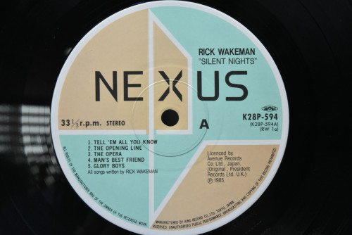 Rick Wakeman [릭 웨이크먼] - Silent Nights ㅡ 중고 수입 오리지널 아날로그 LP
