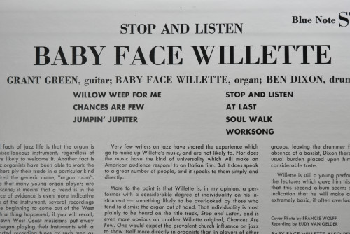 Baby Face Qillette [베이비 페이스 윌레트] ‎- Stop And Listen - 중고 수입 오리지널 아날로그 LP