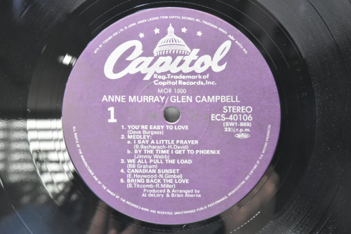 Anne Murray / Glen Campbell [앤 머레이, 글렌 캠벨] - Anne Murray / Glen Campbell ㅡ 중고 수입 오리지널 아날로그 LP