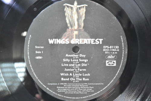 Wings [윙스, 폴 맥카트니] - Wings Greatest ㅡ 중고 수입 오리지널 아날로그 LP