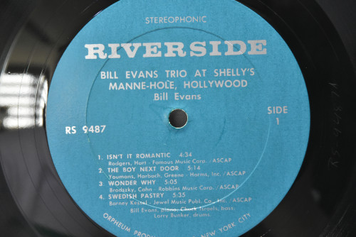 Bill Evans Trio [빌 에반스] - At Shelly&#039;s Manne-Hole, Hollywood, California - 중고 수입 오리지널 아날로그 LP