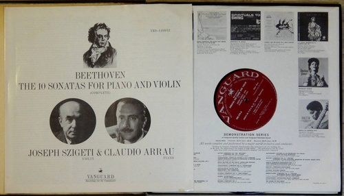 Beethoven - 10 Violin Sonatas Complete - Joseph Szigeti 4LP