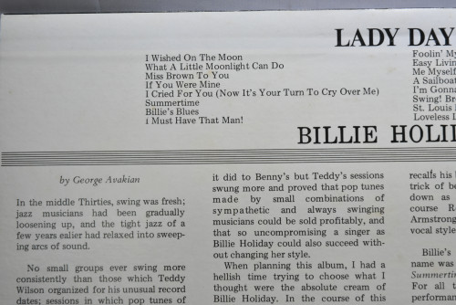 Billie Holiday [빌리 홀리데이] - Lady Day - 중고 수입 오리지널 아날로그 LP