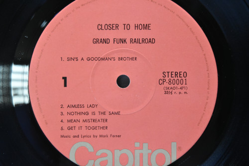 Grand Funk Railroad [그랜드 펑크 레일로드] - Closer To Home ㅡ 중고 수입 오리지널 아날로그 LP