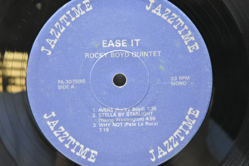 The Rocky Boyd Quintet [록키 보이드] - Ease It - 중고 수입 오리지널 아날로그 LP