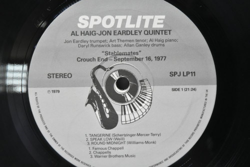 Jon Eardley / Al Haig - Stablemates - 중고 수입 오리지널 아날로그 LP