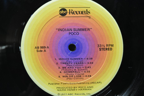 Poco [포코] - Indian Summer ㅡ 중고 수입 오리지널 아날로그 LP
