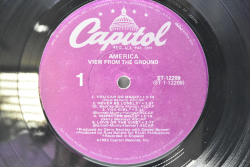 America [아메리카] - View From The Ground ㅡ 중고 수입 오리지널 아날로그 LP