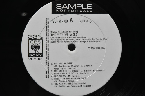 Marvin Hamlisch - The Way We Were (Original Soundtrack Recording) (PROMO) ㅡ 중고 수입 오리지널 아날로그 LP
