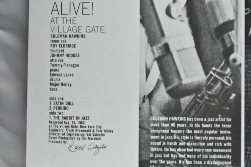 Coleman Hawkins, Roy Eldridge, Johnny Hodges - Hawkins! Eldridge! Hodges! Alive! At The Village Gate! - 중고 수입 오리지널 아날로그 LP
