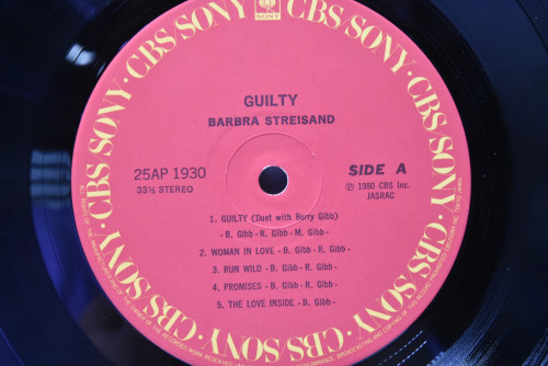 Streisand [바브라 스트라이샌드] - Guilty ㅡ 중고 수입 오리지널 아날로그 LP