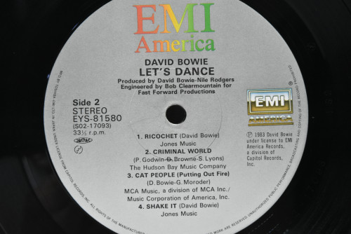 David Bowie [데이빗 보위] - Let&#039;s Dance ㅡ 중고 수입 오리지널 아날로그 LP