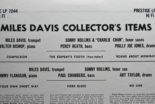 Miles Davis [마일스 데이비스] ‎- Collectors&#039; Items - 중고 수입 오리지널 아날로그 LP