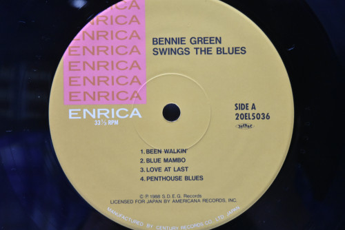 Bennie Green [베니 그린] ‎- Bennie Green Swings The Blues - 중고 수입 오리지널 아날로그 LP