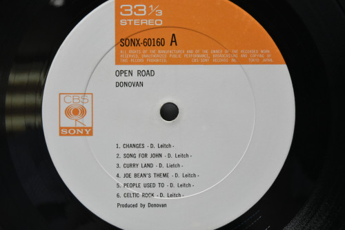 Donovan [도노반] - Open Road ㅡ 중고 수입 오리지널 아날로그 LP