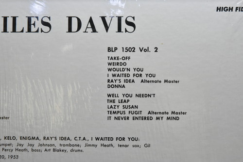Miles Davis [마일스 데이비스] ‎- Volume 2 - 중고 수입 오리지널 아날로그 LP