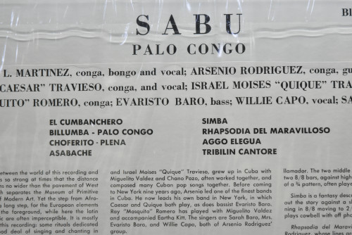 Sabu - Palo Congo (NO OPEN) - 중고 수입 오리지널 아날로그 LP