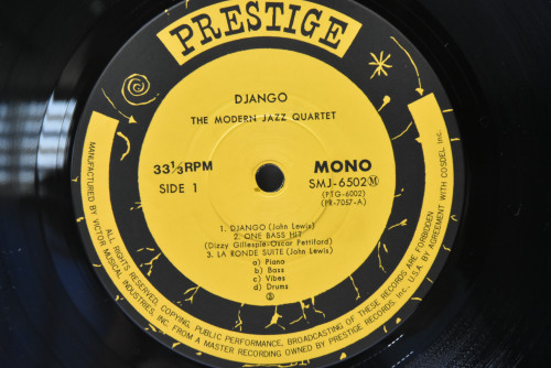 The Modern Jazz Quartet [모던 재즈 쿼텟] - Django - 중고 수입 오리지널 아날로그 LP
