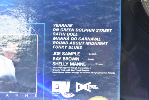Joe sample ,Ray Brown ,Shelly Manne [조 샘플 ,레이 브라운 ,셸리 맨] ‎- The Three - 중고 수입 오리지널 아날로그 LP