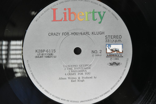Earl Klugh [얼 클루] - Crazy For You - 중고 수입 오리지널 아날로그 LP
