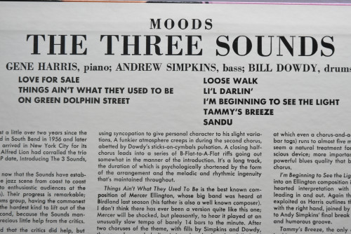The Three Sounds [쓰리 사운즈] ‎- Moods (KING) - 중고 수입 오리지널 아날로그 LP