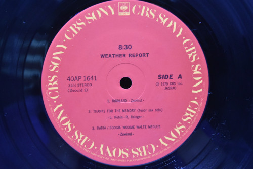 Weather Report [웨더 리포트] ‎- 8:30 - 중고 수입 오리지널 아날로그 LP