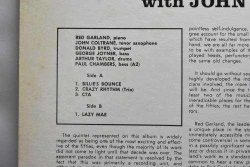 The Red Garland Quintet With John Coltrane [레드 갈란드, 존 콜트레인] ‎- Dig It! - 중고 수입 오리지널 아날로그 LP