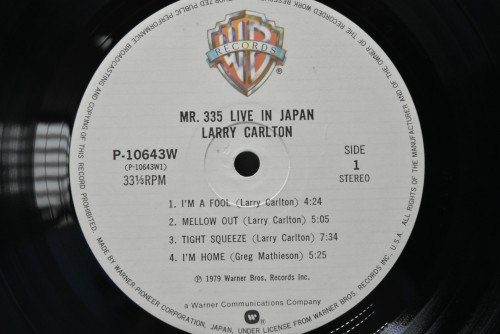 Larry Carlton [래리 칼튼] - Mr.335 Live In Japan - 중고 수입 오리지널 아날로그 LP