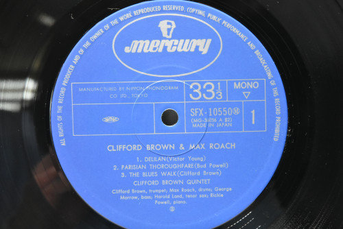 Clifford Brown &amp; Max Roach [클리포드 브라운, 맥스 로치] - Clifford Brown &amp; Max Roach - 중고 수입 오리지널 아날로그 LP
