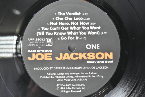 Joe Jackson [조 잭슨] ‎- Body And Soul - 중고 수입 오리지널 아날로그 LP