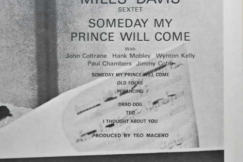 Miles Davis Sextet [마일스 데이비스] - Someday My Prince Will Come - 중고 수입 오리지널 아날로그 LP