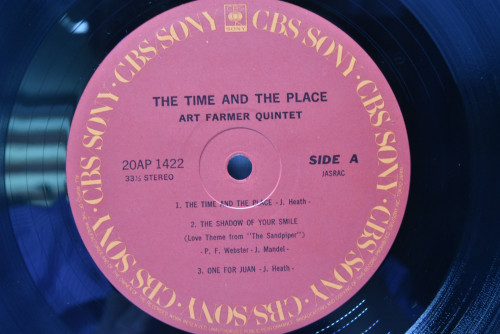 Art Farmer Quintet [아트 파머] ‎- The Time And The Place - 중고 수입 오리지널 아날로그 LP