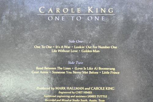 Carole King [캐롤 킹] - One To One ㅡ 중고 수입 오리지널 아날로그 LP