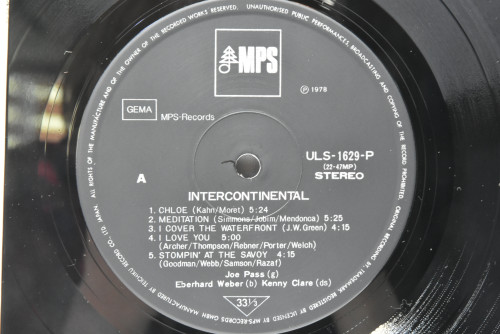 Joe Pass [조 패스] ‎- Intercontinental - 중고 수입 오리지널 아날로그 LP