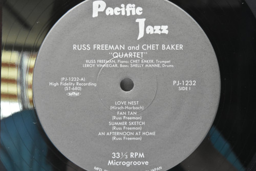 Chet Baker Quartet [쳇 베이커] - Quartet: Russ Freeman Chet Baker - 중고 수입 오리지널 아날로그 LP