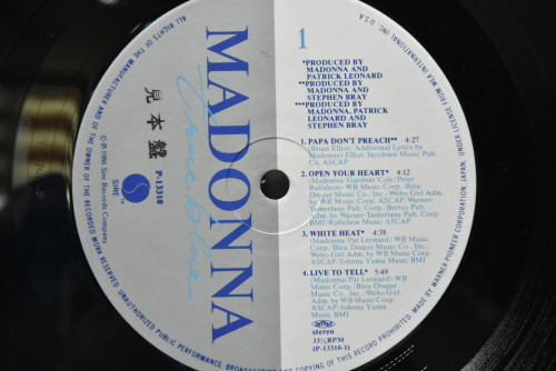 Madonnna [마돈나] - True Blue ㅡ 중고 수입 오리지널 아날로그 LP