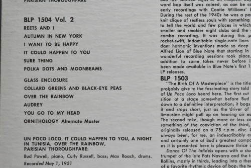 Bud Powell [버드 파웰] ‎- The Amazing Bud Powell, Volume 2 - 중고 수입 오리지널 아날로그 LP