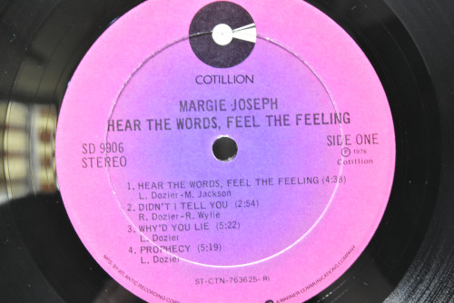 Margie Joseph [마지 조셉] - Here The Words, Feel The Feeling ㅡ 중고 수입 오리지널 아날로그 LP