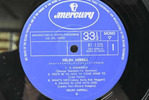 Helen Merrill [헬렌 메릴] ‎- Helen Merrill - 중고 수입 오리지널 아날로그 LP